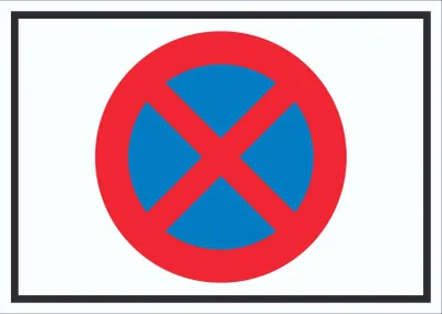 Produktbild von Absolutes Haltverbot Symbol Schild A0 (841x1189mm)