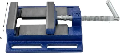 Produktbild von Säulenbohrmaschinen-Schraubstock, langlebige Konstruktion, hohe Präzision, Blau