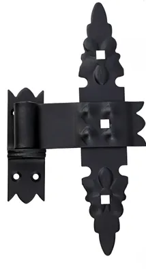 Produktbild von Kreuzband 275 mit Kloben Schwarz Schmiedeeisen Mittelband Tor-Mittelband Türband