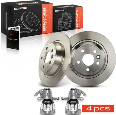 Obrázok produktu pre Frankberg 2x brzdový strmeň + 2x brzdový kotúč (zadné) pre Ford Focus, Galaxy, Mondeo, S-Max