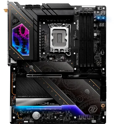 Immagine prodotto di ASRock Z890 TAICHI - Motherboard - ATX - LGA1851-Sockel - Z890 Chipsatz - USB4, USB-C 3,2 Gen 2x2, USB 3,2 Gen 2, USB 3,2 Gen 1 - 5 Gigabit Ethernet, Wi-Fi 7, Bluetooth - Onboard-Grafik (CPU erforderlich) - HD Audio (5,1-Channel) (90-MXBPR0-A0UAYZ)