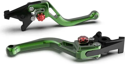 Produktbild von Bremshebel LSL BOW mit ABE kurz für Horex VR6 1218 ccm Bj. 2017 - 2019, Farbe Hebel:grün, Farbe Versteller:rot
