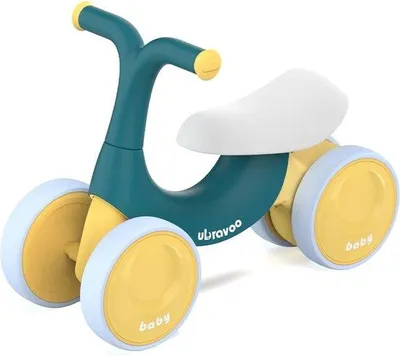 Obrázok produktu pre Detské odrážadlo – so 4 kolesami – pre deti od 1 do 3 rokov – zelené – max. 30 kg – detský bicykel