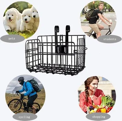 Produktbild von Famanu Faltbare Fahrradkorb für Mountainbikes und Rennräder - Schwarz