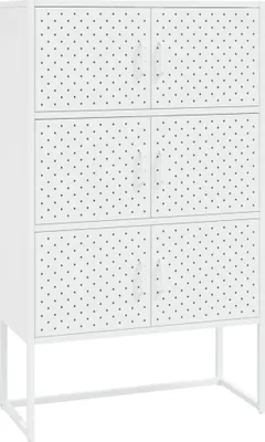 Obrázek produktu pro vidaXL Highboard White 80x35x135 cm Ocel