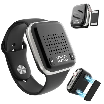 Produktbild von Mini Bluetooth Lautsprecher tragbar, kabelloser Speaker mit Magnetclip und Armband, Bluetooth 5.3 Lautsprecher mit Freisprechfunktion für Sport, Reise und Outdoor