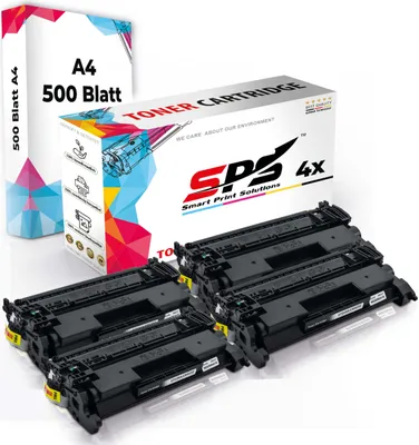 Produktbild von Druckerpapier A4 + 4x Multipack Set Kompatibel für Canon LBP-215 X (2199C002/52) Toner Schwarz
