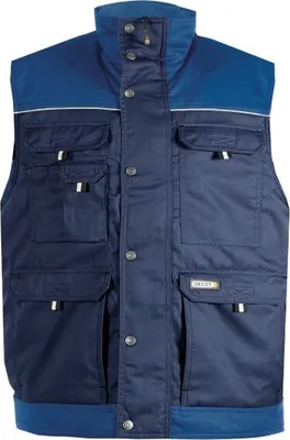 Productafbeelding van Dassy wintervest HULST, maat 4XL, marineblauw/koningsblauw