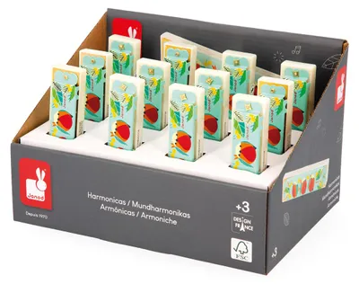 Produktbild von Janod Mundharmonika Gioia - buntes Musikinstrument für Kinder