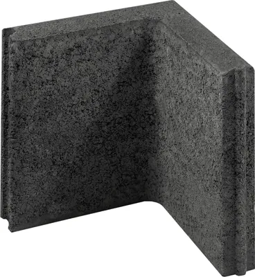 Produktbild von Kann Randstein Ecke mit Nut- und Feder 25 x 25 x 5 cm anthrazit