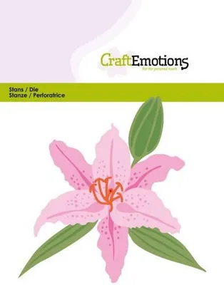 Produktbild von CraftEmotions Stanz- und Prägeschablone 5tlg - Lilie