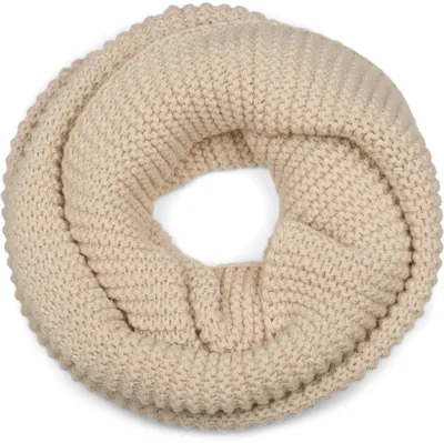 Produktbild von styleBREAKER Damen Strick Loop Schal Einfarbig mit Linksstrick Muster, warmer Winter Strickschal, Schlauchschal 01018166