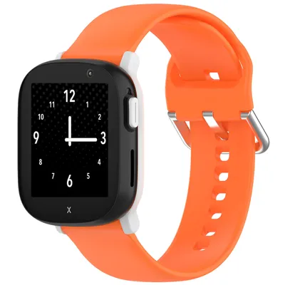 Produktbild von Für Xplora X6 Play / X6 Children hochwertiges Silikon Watch Ersatz Armband Orange