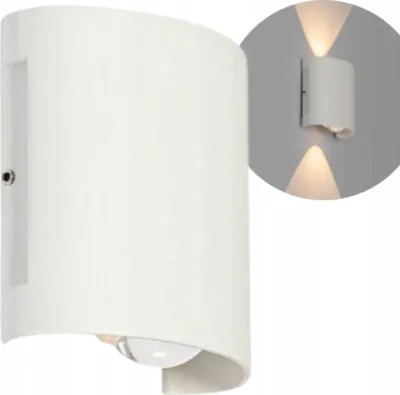 Obrázek produktu pro LED nástěnné svítidlo, fasádní svítidlo, s vyzařováním nahoru/dolů, pro vnitřní i venkovní použití, stupeň krytí IP65