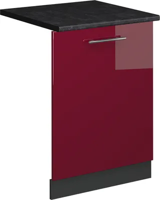 Produktbild von Geschirrspülblende Vicco Fame-Line Bordeaux Hochglanz 60 cm , AP Anthrazit, Model 54812
