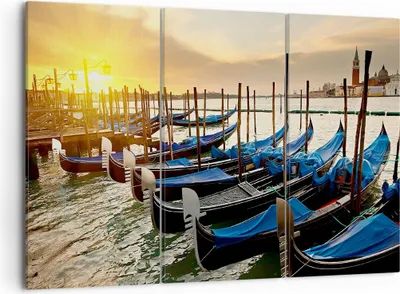 Produktbild von Bild auf Leinwand - Leinwandbild - Venedig Gondel - 105x70cm - Wand Bild - Wanddeko - Wandbilder - Leinwanddruck - Bilder - Kunstdruck - Wanddekoration - Leinwand bilder - Wandkunst - CE105x70-3531