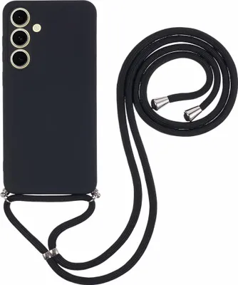Produktbild von Samsung Galaxy S25 FE Hülle - Coverup Colour TPU Back Cover mit Handykette - Charcoal Black