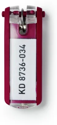 Immagine prodotto di DURABLE Portachiavi KEY CLIP, 6 pezzi, Rosso, 195703