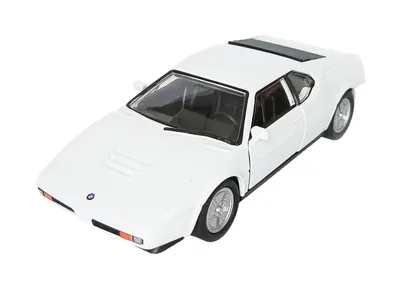 Produktbild von BMW M1 Modellauto 11,8cm Modell Auto Metall Spielzeugauto WELLY Kinder Geschenk 54 (Weiss)