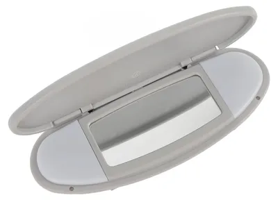 Image de Cache miroir de courtoisie pour pare-soleil, vision claire, installation facile, référence 51167361833, compatible avec les modèles R55, R56, R57, R58, R59, R60, R61, de 2007 à 2014, couleur grise