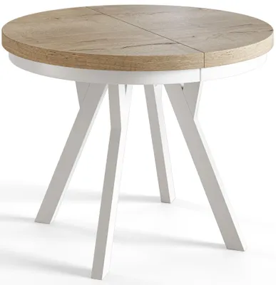 Immagine prodotto di Alpi Moebel, Tavolo da Pranzo Evo, Tavolo per Mangiare Allungabile, Diametro da 110 - 210 cm, Halifax