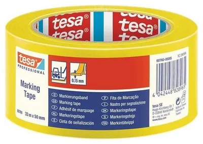 Image de Tesa - Marqueur 60760 PVC 50 mmx33m jaune | Pièce A 1 rouleau 6 pièces