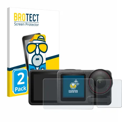 Produktbild von 2x BROTECT Schutzfolie für DJI Osmo Action 5 Pro (case-friendly) Displayschutz Displayschutzfolie Folie Matt Entspiegelungsfolie