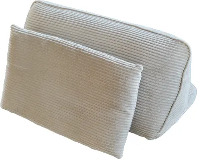 Produktbild von KAWOLA Rückenkissen WIOLO SOFT Cord hellgrau