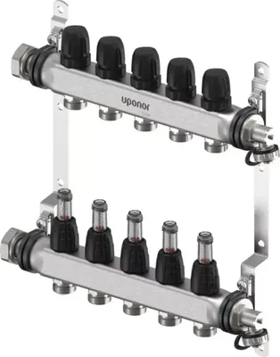 Obrázok produktu pre Rozdeľovač UPONOR Vario S, FM, 5xG3/4, Euro, G1, 1 ks.