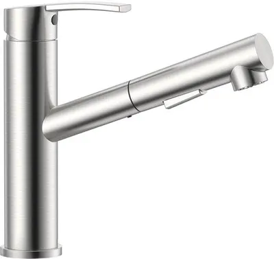 Produktbild von Edelstahl-Küchenarmatur, 360° drehbar, Hochdruck, 2 Strahlarten