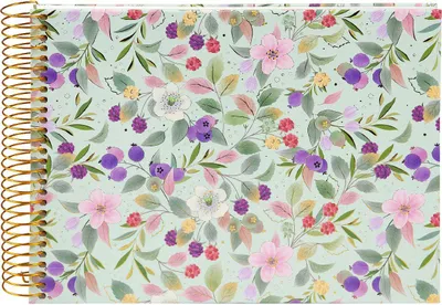 Produktbild von Spiralalbum Kunstdruckpapier 23x17 cm Grün Goldbuch Blissful Blossom