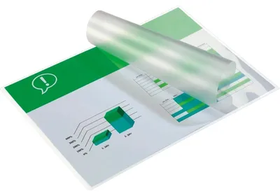 Produktbild von GBC Laminiertaschen f. Dokumente A5 2x125 Micron glänzend (100), Glänzend, Transparent, A5, 218 mm, 54 mm, 0,25 mm