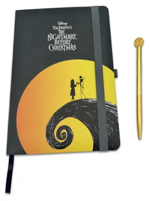 Produktbild von Nightmare Before Xmas – Premium-Set: A5-Notizbuch + Kugelschreiber