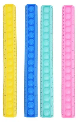 Zdjęcie produktu dla Silikonowa linijka Pop it, 31 cm