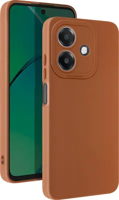 Zdjęcie produktu dla Avizar, pokrowiec na Oppo A40 z silikonową matową osłoną aparatu, brązowy