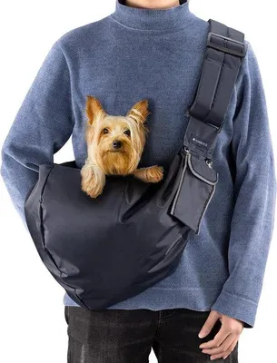 Immagine prodotto di Borsa da trasporto nera per cani di piccola taglia fino a 20 kg