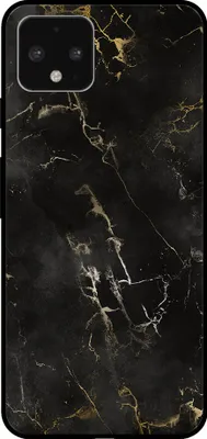 Produktbild von Smartphonica Handyhülle für Google Pixel 4 mit Marmordruck - TPU-Rückseite Fall Marmor-Design - Schwarz