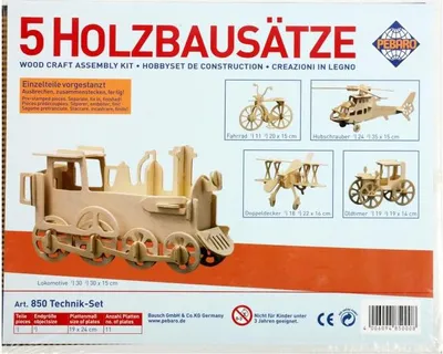 Zdjęcie produktu dla PEBARO drewniany zestaw konstrukcyjny technologia, zestaw 5 szt