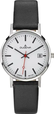 Produktbild von Dugena 4460400 Damen-Armbanduhr, Edelstahl-Gehäuse, Leder-Armband