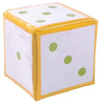 Immagine prodotto di EDUPLAY 120274 Cubo di schiuma con tasche, 15,5 x 15,5 cm, giallo