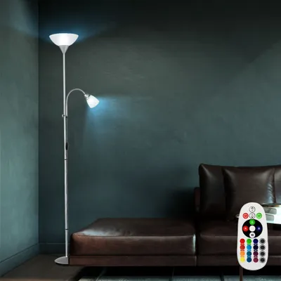 Produktbild von RGB LED Deckenfluter mit beweglichem Lesearm