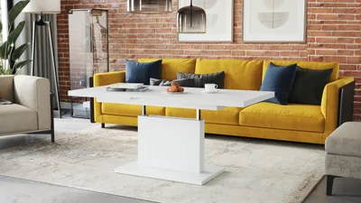 Produktbild von Design Couchtisch Tisch Orion stufenlos höhenverstellbar ausziehbar 120 bis 180cm Esstisch