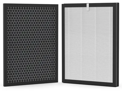 Zdjęcie produktu dla 2 sztuki filtrów zapasowych do oczyszczacza powietrza H13 HEPA z węglem aktywnym