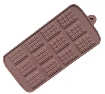 Zdjęcie produktu dla Go Go Gadget – Silikonowa forma do czekolady – Mini batony czekoladowe – 12 mini batonów – Forma do czekolady – 1 sztuka