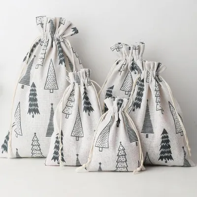 Produktbild von 25 Jutesäckchen Adventskalender 10x14cm Natur mit Kordelzug