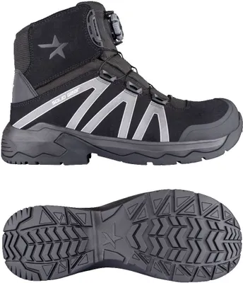 Produktbild von Solid Gear Onyx Mid Sicherheitsschuhe, EN 20345, 61340 S3 HRO ESD SRC Black-38