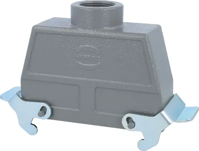 Obrázok produktu pre HARTING Han 24B vysoké puzdro, 1xPG21 priamy výstup kábla, s 2 priečnymi úchytkami, skrutkovanie PG21, rozsah svorkovania 11,0 mm