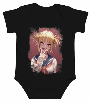 Imagen del producto de Himiko Toga, uniforme escolar, estilo "yandere", manga japonesa, cosplay, años 2000, body de bebé, color , talla 12/18