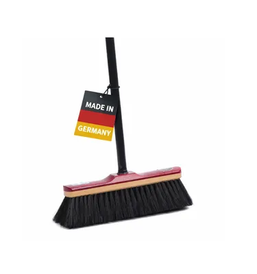 Produktbild von BawiTec Echt Rosshaarbesen 30cm mit Teleskopstiel Zimmerbesen Kehrbesen Rosshaar