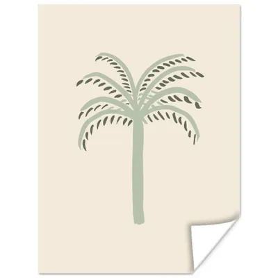 Produktbild von MuchoWow® Poster Palme - Natur - Grün - Minimalismus 60x80 cm - Schlafzimmer Dekoration